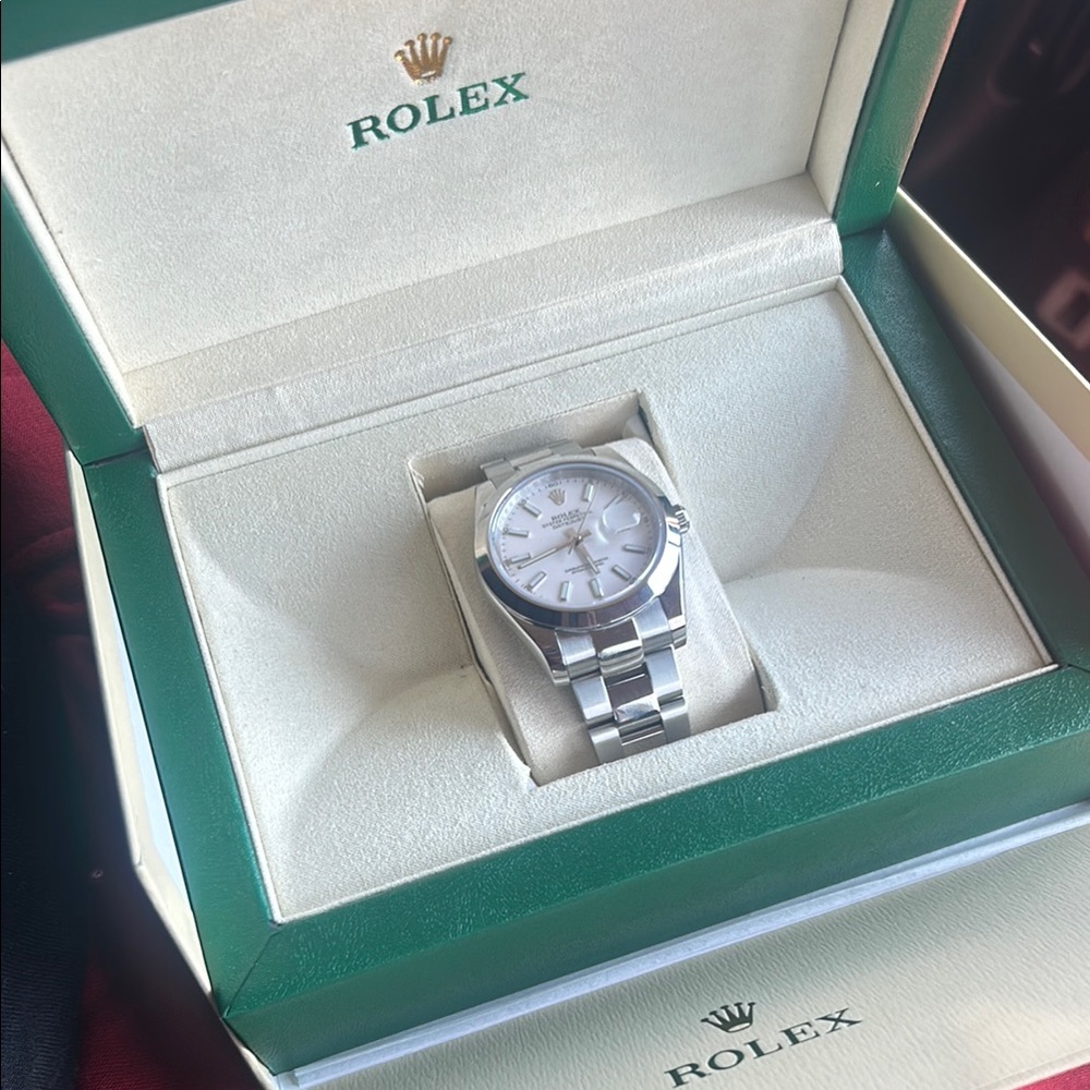 Rolex Silver Bracelet Watch